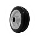 Roda 312 maciça borracha 3pol 40kg p/ rodízio