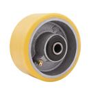 Roda 4", de Poliuretano e Ferro Fundido, Amarela, Vonder Roda 4", de Poliuretano e Ferro Fundido, Amarela, Vonder