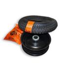 Roda Aro 3.50x8 com Câmara e Pneu para Carrinho de Carga