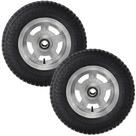 Roda Aro 8 De Aluminio 8 Pol 400 Kg com rolamento 3.50 8 Carretinha Moto Reforçada 2 peças Cobra