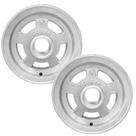 Roda Aro 8 De Aluminio 8 Pol 400 Kg sem rolamento Carretinha Moto Reforçada 2 Peças Cobra