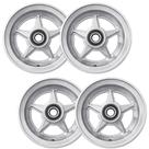 Roda Aro 8 de aluminio com rolamento 6205 300 kg carretinha de moto para pneu 3.50 8, 400 8 4 pcs cobra