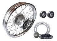 Roda Aro Traseiro Nxr Bros 150 Raio 4mm Relação Rolamentos