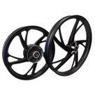 Roda Biz 125 100 110 Freio a Disco Pé Galinha Scud Preta Par