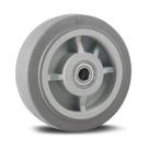 Roda borracha elastomera 6 pol. c/rolamento. 250kg