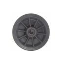 Roda Borracha Maciça Integral 8' Eixo Furo Bucha 7/8