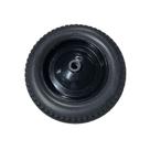 Roda borracha preta 300X8'' EIXO 1'' rol. rolete A04764-PU AXN
