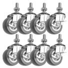 Roda Caster FactorDuty cinza de 2 polegadas com freio de travamento x8 Roda Caster FactorDuty cinza de 2 polegadas com freio de travamento x8