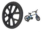 Roda Com Pneu Aro 14 P/ Bicicleta Original Bandeirante Preta