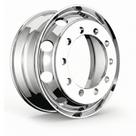 Roda de Alumínio Caminhão 295 22.5 x 8.25 Borda Larga Polida Dupla Face 10 Furos Pedroni