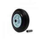 Roda de Borracha 125 Mm X 15 Mm Com Rolamento Agulha E Eixo