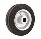 Roda De Borracha 6 Leve 130kg Eixo Rolamento Rolete 20mm Nú