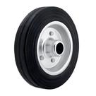 Roda de Borracha Maciça 9" com Aro Metálico 20mm