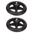 Roda de cadeira de rodas Betued 17 cm de borracha de baixo ruído 2 unidades