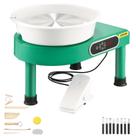 Roda de cerâmica VEVOR, tela de toque LCD de 10 polegadas, 350W, verde elétrico