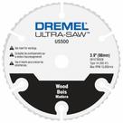 Roda de corte de madeira Dremel US500-01 Ultra-Saw de 4 polegadas Roda de corte de madeira Dremel US500-01 Ultra-Saw de 4 polegadas