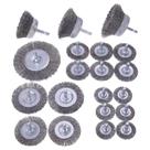 Roda de escova de arame para conjunto de brocas WENORA, pacote com 20 unidades, 1/4 de polegada, hexadecimal Roda de escova de arame para conjunto de brocas WENORA, pacote com 20 unidades, 1/4 de polegada, hexadecimal