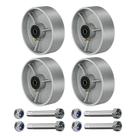 Roda de ferro fundido industrial de aço fundido Casters LONGRUNFORU 6x2 5000lb