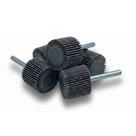 Roda de Lixa com Pino 25x25mm Starfer Grão 50 Óxido de Alumínio para Furadeira Ferro e Madeira 5 Unidades
