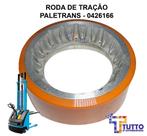 RODA DE TRAÇÃO POLIURETANO EMPILHADEIRA PALETRANS - 0426166 PT 16 / TE 18 - 254x100