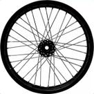 Roda Dianteira Aro Preto Xtz 250 Lander Cubo Preto Raio 4mm