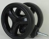 Roda dianteira safety mobi preta nova Roda dianteira safety mobi preta nova