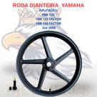 Roda Dianteira Ybr 150 Factor 2005 Liga Leve Preto Fabreck fabricação Nacional