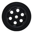 Roda em Polipropileno 5pol x 1/2pol - 12,5mm Preta Ref 7 GSCAR