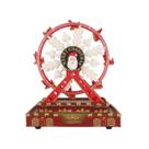 Roda gigante vila de natal 23x14x28cm cled vermelho bela flor