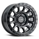 Roda ICON ALLOYS Hulse 17x22cm Dupla Preta Offset 0mm