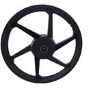 Roda liga leve 6 pontas preto fosco fan125ks 09-17 (tambor)