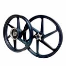 Roda Liga Leve Titan 150 Fan 150 2004 a 2013 a disco 6 Palitos Preta Par