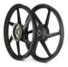 Roda Liga Leve Titan/Fan 150 KS /ES Preta 6 Palito Freio Tambor PAR GEAR