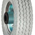 Roda Maciça PU 6x2 Eixo 5/8 Rolete Ajax Cinza