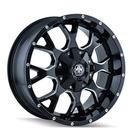 Roda Mayhem Warrior 8015 Preta 45,7x22,9 cm Raios Fresados