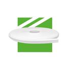 Roda Meio de Eva Boiserie Autocolante Branco Meu Rodapé 2,3cm - 20m