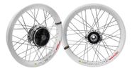 Roda Par Aro Monaco Branco Titan 150 Esd Cubo Diamantado