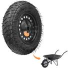 Roda Para Carriola Carga 150kg 328-8 Carrinho - Furo Passado Roda Para Carriola Carga 150kg 328-8 Carrinho - Furo Passado