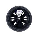 Roda Pneu Macico Force Borracha Expandida 2.5X8X3/4 19mm Linha Garden