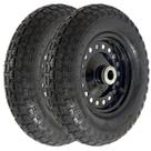 Roda Pneumática 2PR 350-8 Rolamento Rolete - Kit 2 unidades Roda Pneumática 2PR 350-8 Rolamento Rolete - Kit 2 unidades