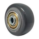 Roda pvc cinza 1.5/8 pol 40kg p/ rodízio