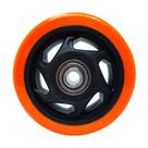 Roda pvc laranja 4 pol 100kg p/ rodízio