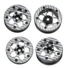 Roda RampCrab 1,6" Beadlock de Fibra de Carbono Prata Roda RampCrab 1,6" Beadlock de Fibra de Carbono Prata