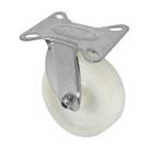Roda rodízio fixo nylon inox 5 polegadas 130 mm 110kg