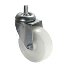 Roda rodízio giratório rosca nylon inox 4 polegad 100mm 90kg