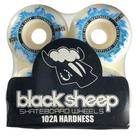 Roda skate profissional black sheep branco fogo azul/53mm 102a Roda skate profissional black sheep branco fogo azul/53mm 102a