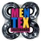 Roda skate profissional mentex preto mescla/52mm 102a