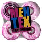 Roda skate profissional mentex rosa mescla/52mm 102a