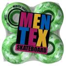 Roda skate profissional mentex verde mescla/52mm 102a