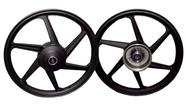 Roda Titan Fan 150 Mix 150 2004 A 2017 A Lona Preta Par Scud